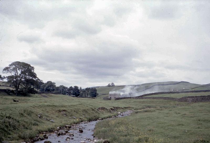 Scalehaw barn fire .jpg - Fire at Scalehaw Barn.   ( Date not known) 